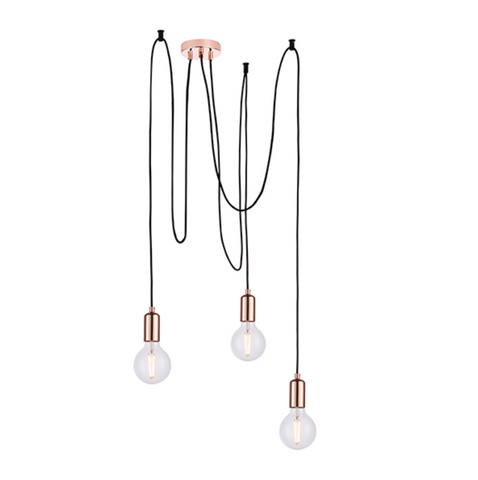 Studio 3 Light Copper Pendant