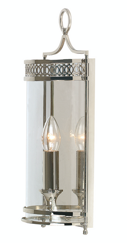 Guildhall Wall Light – Polished Nickel