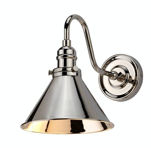 Provence 1 Light Wall Light – Polished Nickel