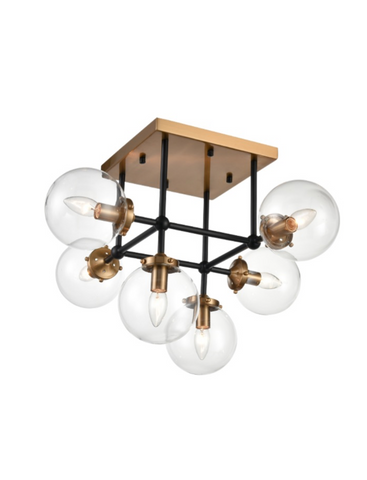 Diffraction 6 Light Flush Ceiling Light