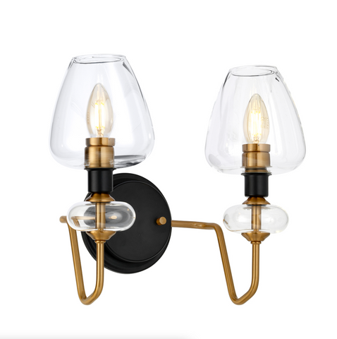 2 light armed sconce deals