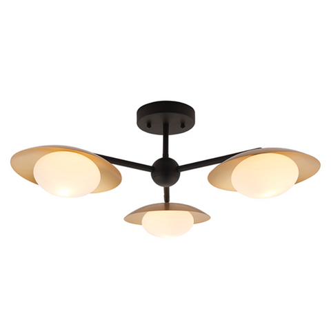 Capsule 3 Light Semi Flush Ceiling Light