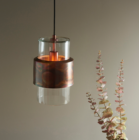 Luster Single Pendant - Copper