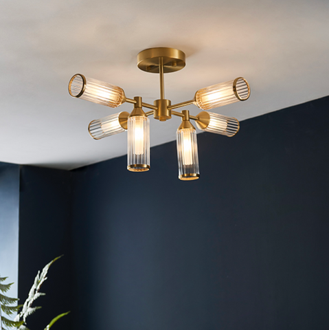 Ambrose 6 Light Semi-Flush Ceiling Light