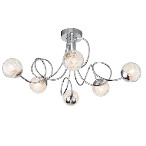 Auria 6lt Semi-Flush Ceiling Light