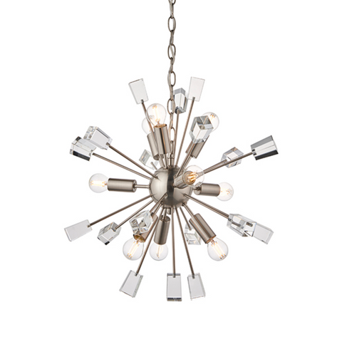 Miro 9lt Pendant - Satin Nickel