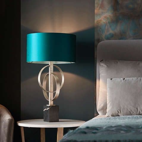 Astrid Table Lamp - Silver Leaf