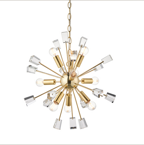 Miro 9lt Pendant - Satin Brass