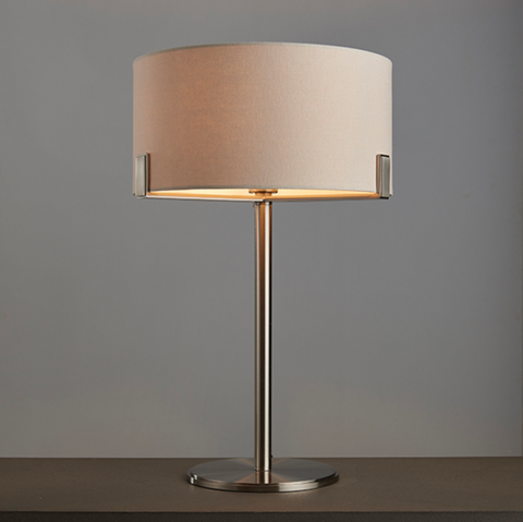 Hayfield Table Lamp - Satin Nickel