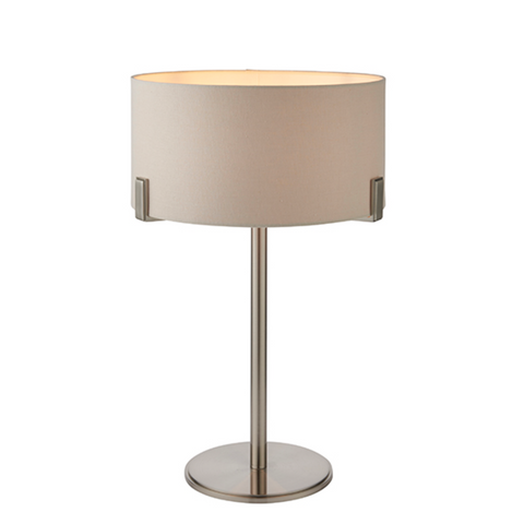 Hayfield Table Lamp - Satin Nickel