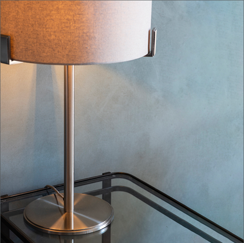 Hayfield Table Lamp - Satin Nickel