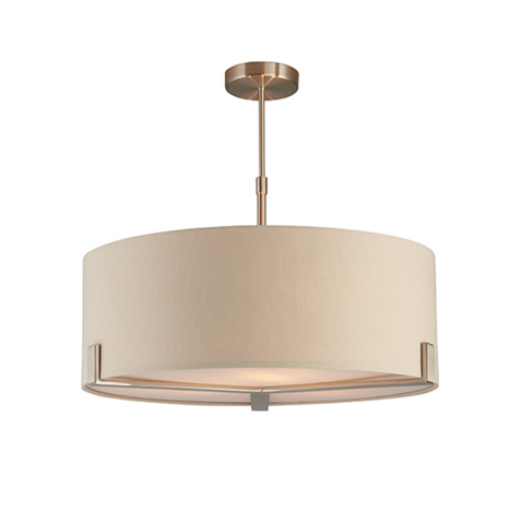 Hayfield 3lt Pendant - Satin Nickel