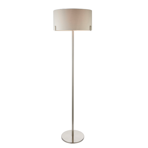 Hayfield Floor Lamp - Satin Nickel