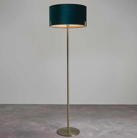 Hayfield Floor Lamp - Antique Brass