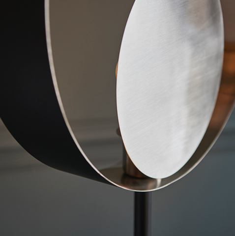 Cal Floor Lamp - Brushed Nickel