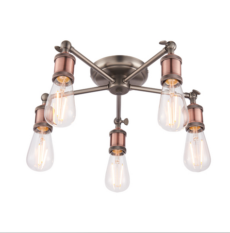 Hal 5lt Semi-Flush Ceiling Light