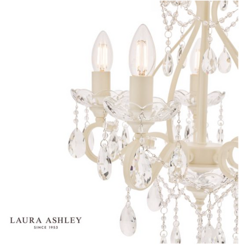 Laura Ashley Shamley Painted 5 Light Chandelier