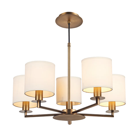 Tyler 5 Light Height Adjustable Pendant Bronze