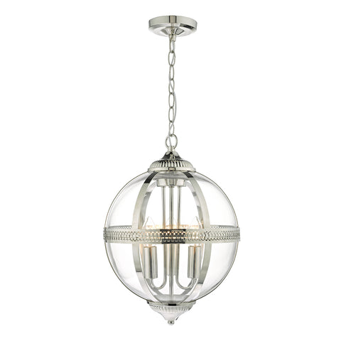 Vanessa 3 Light Pendant - Polished Nickel