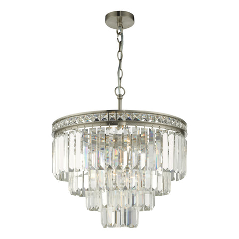 Vyana 4 Light 4 Tier Pendant - Brushed Nickel