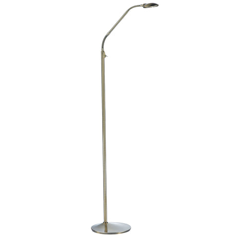 Wellington LED Floor Lamp - Antique Brass