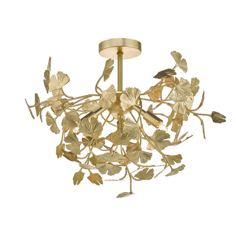 Yadira 4lt Semi Flush Gold Effect