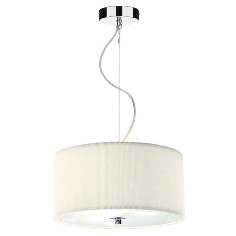 Zaragoza 3 Light Pendant Cream 400MM