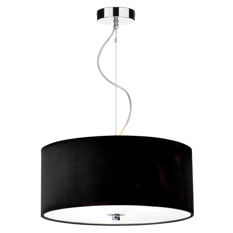 Zaragoza 3 Light Pendant Black 60CM