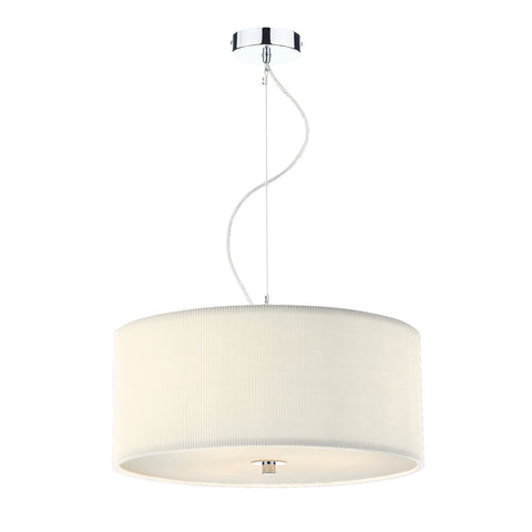 Zaragoza 3 Light Pendant Cream 600MM