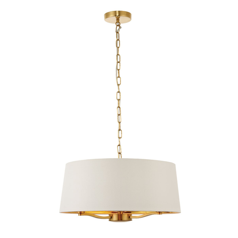 Harvey 3lt Pendant - Satin Gold