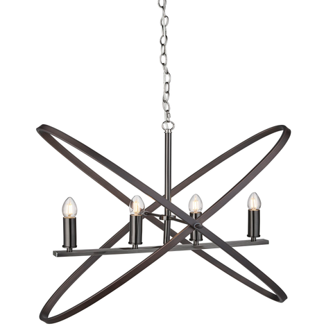 HOOPLA 4LT PENDANT - PEWTER