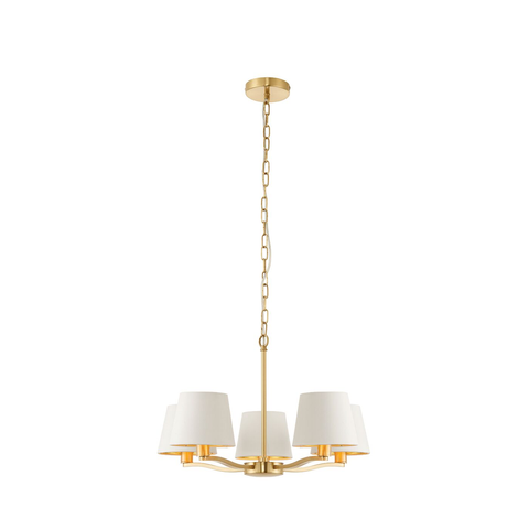 Harvey 5 lt Pendant - Satin Gold