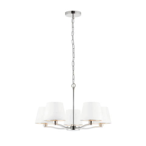 Harvey 5lt Pendant - Bright Nickel