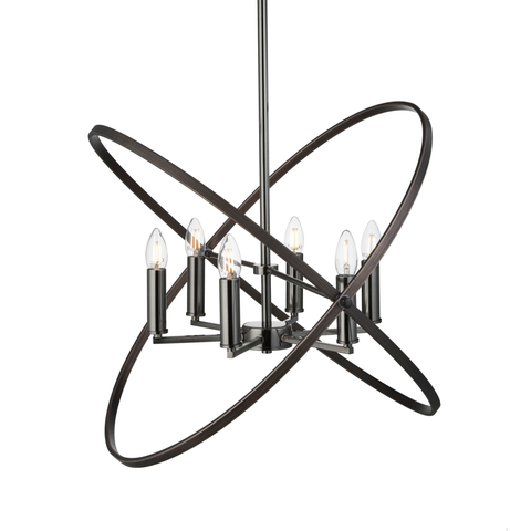 HOOPLA 6LT PENDANT - PEWTER