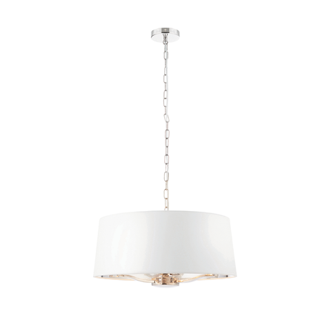 Harvey 3lt Pendant - Bright Nickel