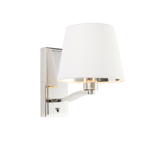 Harvey 1lt Wall Light - Nickel