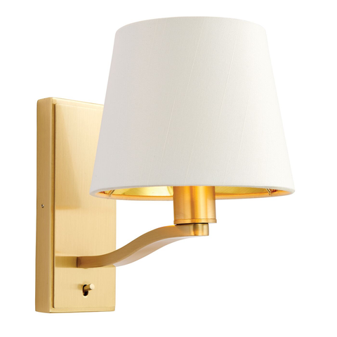 Harvey 1lt Wall Light - Satin Gold